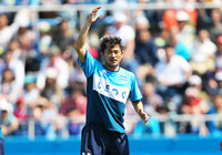 【明治安田Ｊ２ 第9節 横浜FCvs徳島】4試合連続先発出場ながら、前半43分で退いた三浦（横浜FC）（1/3）