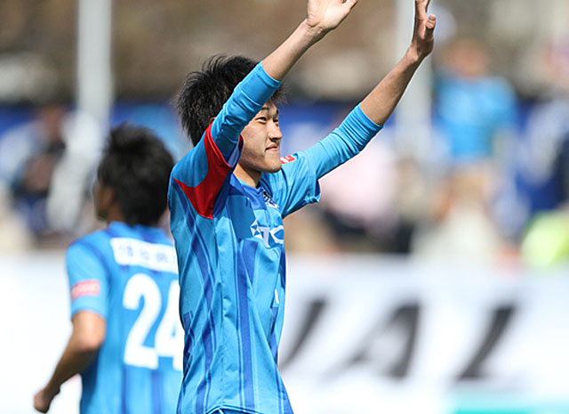 【明治安田Ｊ３ 第7節 秋田vs相模原】37分に貴重な追加点を決めた峯（秋田）（2/2）