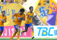 【明治安田Ｊ１ １ｓｔ 第8節 仙台vs鹿島】アディショナルタイムに今季初ゴールを決めた金園（仙台）（14/15）