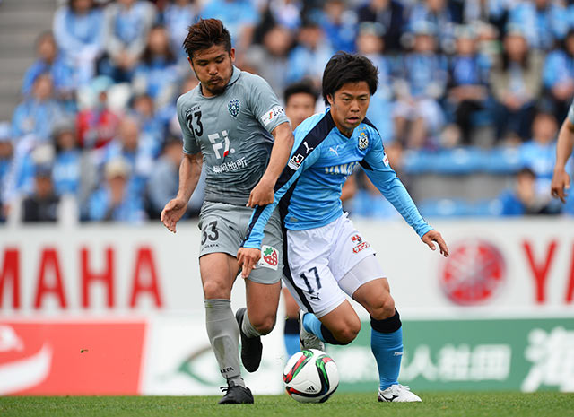 【明治安田Ｊ２ 第10節 磐田vs福岡】鈴木（福岡）と清水（磐田）のマッチアップ（3/3）