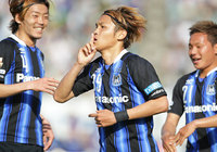 【明治安田Ｊ１ １ｓｔ 第8節 Ｇ大阪vs松本】16分に先制点を決め、6試合連続得点の宇佐美（Ｇ大阪）（1/5）