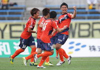 【明治安田Ｊ２ 第10節 愛媛vs北九州】35分に今季初得点となる先制点を決めた浦田（愛媛）（2/3）