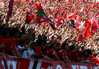 【明治安田Ｊ１ １ｓｔ 第9節 浦和vsＧ大阪】ホームゲームで熱い応援を始めた浦和のファン・サポーター（9/16）