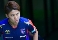 【明治安田Ｊ１ １ｓｔ 第9節 FC東京vs川崎Ｆ】試合へ闘志を燃やす太田宏介（FC東京）（6/15）