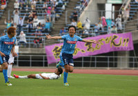 【明治安田Ｊ２ 第11節 讃岐vs東京Ｖ】開幕戦以来となるゴールを決めた永田（讃岐）（1/3）