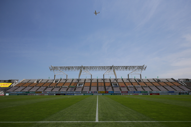 【明治安田Ｊ１ １ｓｔ 第10節 松本vs甲府】試合前のスタジアム（2/17）