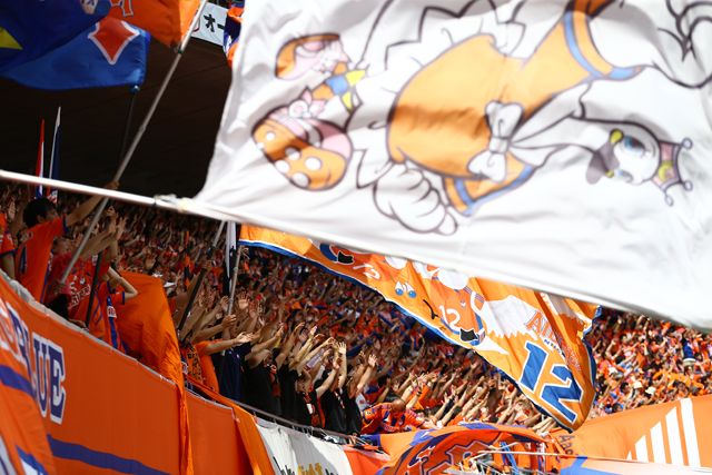 【明治安田Ｊ１ １ｓｔ 第10節 新潟vs山形】ホームゲームで熱い応援を始めた新潟のファン・サポーター（8/17）