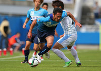 【明治安田Ｊ２ 第12節 横浜FCvs讃岐】同点ゴールをアシストした大久保（横浜FC）（2/3）