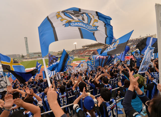 【明治安田Ｊ１ １ｓｔ 第12節 Ｇ大阪vs川崎Ｆ】選手の背中を押すＧ大阪ファン・サポーターの大声援（7/16）