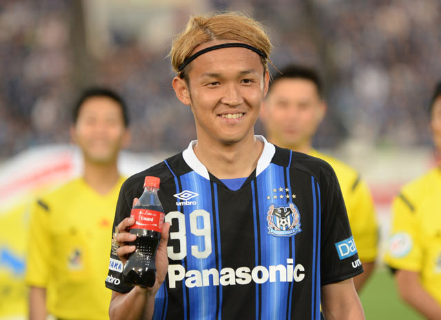 【明治安田Ｊ１ １ｓｔ 第12節 Ｇ大阪vs川崎Ｆ】コカ・コーラ月間ＭＶＰに選ばれた宇佐美（Ｇ大阪）（9/16）