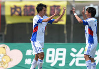 【明治安田Ｊ３ 第12節 福島vsJ-22】2ゴールでチームの今季2勝目に貢献した杉森（J-22）（2/2）