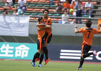 【明治安田Ｊ３ 第12節 山口vs盛岡】得点ランキングトップの島屋（山口）が先制ゴール（1/2）