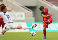 【明治安田Ｊ３ 第12節 琉球vs富山】2試合連続ゴールを狙う田中（琉球）（1/2）