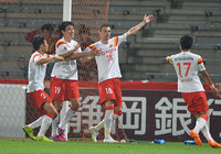 【ＹＮＣ 予選リーグ 第5節 清水vs名古屋】86分に値千金の逆転ゴールを決めたノヴァコヴィッチ（名古屋）（4/5）