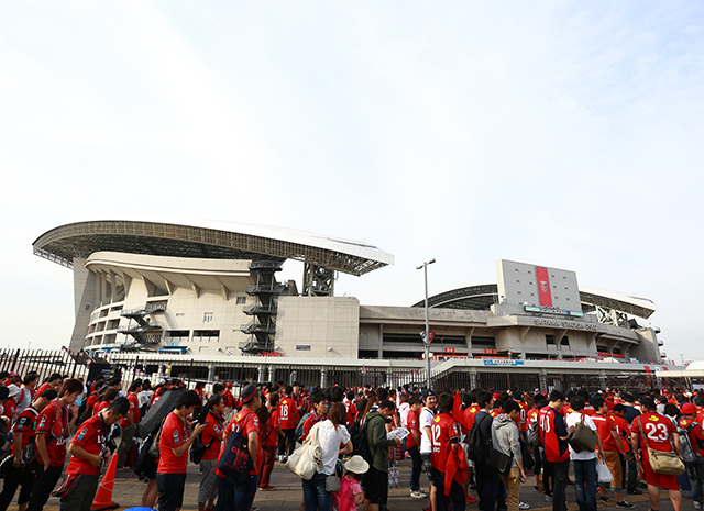 【明治安田Ｊ１ １ｓｔ 第13節 浦和vs鹿島】試合が行われる埼玉スタジアム２００２（3/15）