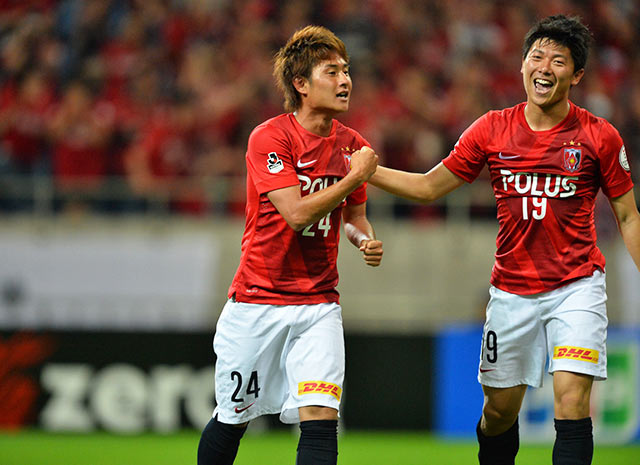 【明治安田Ｊ１ １ｓｔ 第13節 浦和vs鹿島】値千金の逆転弾で3試合連続得点となった関根（浦和）（14/15）