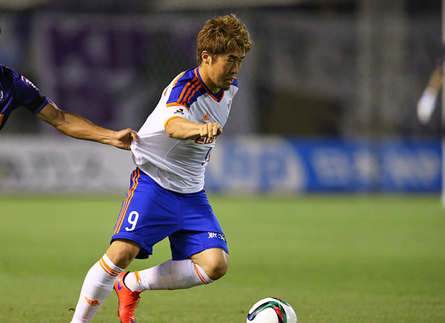 【明治安田Ｊ１ １ｓｔ 第13節 広島vs新潟】前半終了間際に1点を返した山崎（新潟）（3/5）