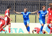 【明治安田Ｊ３ 第13節 秋田vsJ-22】今季初ゴールが貴重な決勝ゴールとなった江崎（秋田）（1/2）