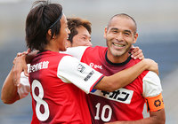 【明治安田Ｊ３ 第13節 YS横浜vs相模原】強烈な直接FKを決めた高原（相模原）（1/2）