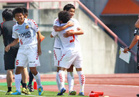 【明治安田Ｊ３ 第13節 富山vs福島】6試合ぶりの勝利に導く決勝点を決めた金 弘淵（福島）（2/2）