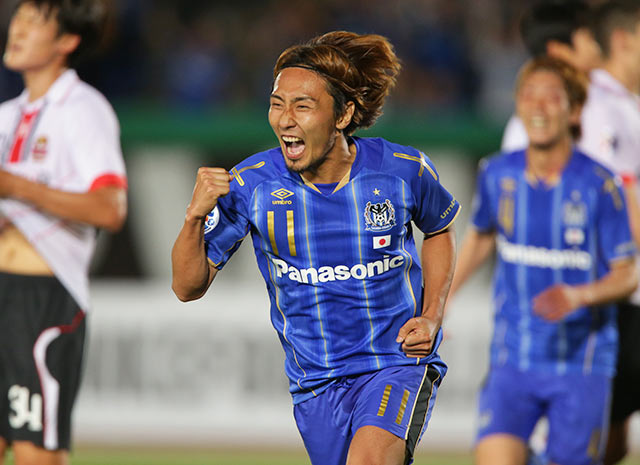 【ＡＣＬ２０１５ ラウンド16 第2戦 Ｇ大阪vsFCソウル】45分に追加点を挙げてリードを広げた倉田（Ｇ大阪）（6/10）