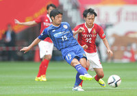 【明治安田Ｊ１ １ｓｔ 第14節 名古屋vs山形】果敢に3本のシュートを放った宮阪（山形）（2/5）