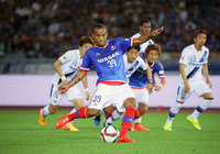 【明治安田Ｊ１ １ｓｔ 第14節 横浜FMvsＧ大阪】20分にPKを決めて先制点を挙げたアデミウソン（横浜FM）（12/15）