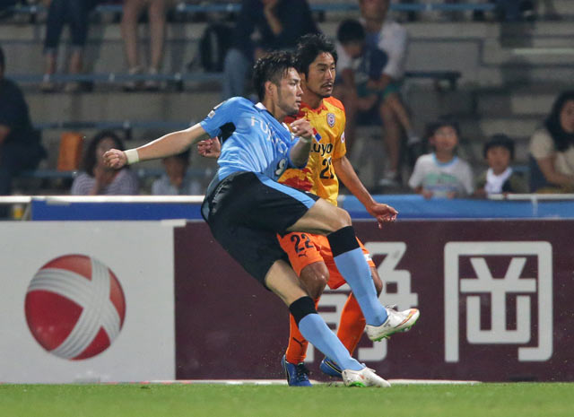 【明治安田Ｊ１ １ｓｔ 第14節 清水vs川崎Ｆ】3試合連続となるゴールを決めた杉本（川崎Ｆ）（4/5）