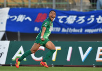 【明治安田Ｊ２ 第16節 岐阜vs水戸】今季9点目となる先制ゴールを決めた難波（岐阜）（1/3）