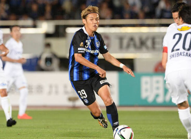【明治安田Ｊ１ １ｓｔ 第10節 Ｇ大阪vs鹿島】鹿島ゴールに迫り、PKを獲得した宇佐美（Ｇ大阪）（7/10）