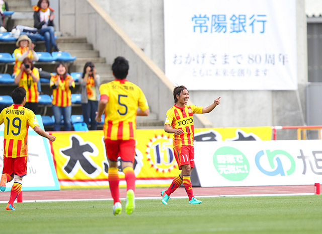 【明治安田Ｊ２ 第17節 水戸vs北九州】決勝ゴールでチームを３連勝に導いた井上（北九州）（3/3）