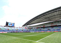 【明治安田Ｊ１ １ｓｔ 第15節 浦和vs清水】16:00のキックオフに向けて準備が進む埼玉スタジアム２００２（1/21）