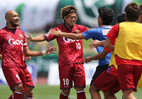 【明治安田Ｊ３ 第15節 相模原vs琉球】19分の今季初ゴールで試合の均衡を破った富所（琉球）（1/2）