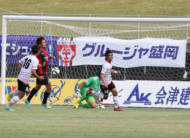 【明治安田Ｊ３ 第15節 福島vs盛岡】2試合連続ゴールで同点とした林（盛岡）（2/2）