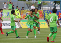 【明治安田Ｊ３ 第15節 鳥取vsJ-22】失点からわずか2分後に同点ゴールを挙げた廣田（鳥取）（2/2）