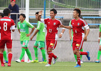 【明治安田Ｊ３ 第15節 鳥取vsJ-22】後半開始早々の48分に先制点を決めた大島（J-22）（1/2）