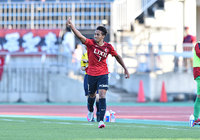 【明治安田Ｊ１ １ｓｔ 第15節 山形vs鹿島】クロスに頭で飛びこみ同点弾を決めたカイオ（鹿島）（5/5）