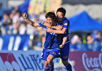 【明治安田Ｊ１ １ｓｔ 第15節 山形vs鹿島】FKの流れから逆転ゴールを決めた西河（山形）（3/5）