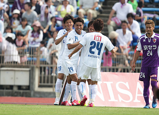 【明治安田Ｊ２ 第18節 京都vs横浜FC】ヘディングで追加点を奪った小池（横浜FC）（2/3）