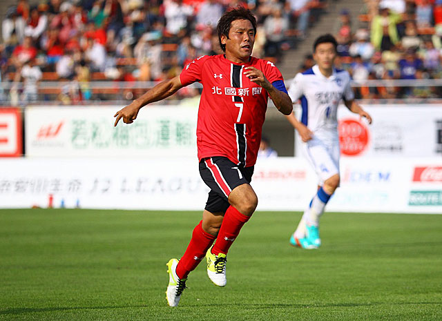 【明治安田Ｊ２ 第18節 金沢vs大分】2試合連続ゴールを狙った得点ランキングトップの清原（金沢）（3/3）