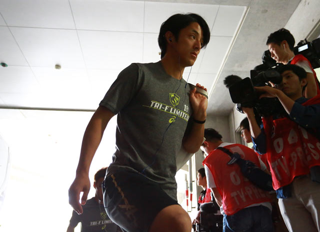 【明治安田Ｊ１ １ｓｔ 第16節 神戸vs浦和】スタジアムに到着した森岡（神戸）（6/35）