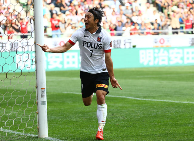 【明治安田Ｊ１ １ｓｔ 第16節 神戸vs浦和】前半27分、梅崎のゴールで浦和が先制（30/35）