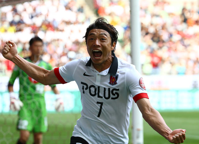 【明治安田Ｊ１ １ｓｔ 第16節 神戸vs浦和】喜びを爆発させる梅崎（浦和）（31/35）