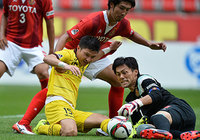 【明治安田Ｊ１ １ｓｔ 第16節 名古屋vs柏】体を張ってゴールを死守した楢﨑（名古屋）（4/5）