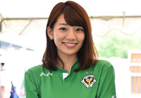 【2015年6月21日 東京Ｖvs熊本】笑顔の佐藤美希さん(5/10)