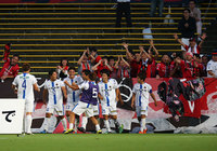 【明治安田Ｊ２ 第19節 福岡vs金沢】75分にこの日2点目となる、貴重な追加点を決めた水永（金沢）（2/3）