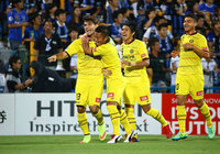 【明治安田Ｊ１ １ｓｔ 第13節 柏vsＧ大阪】タイトな角度から先制点を頭で押し込んだエドゥアルド（柏 #13）（1/5）