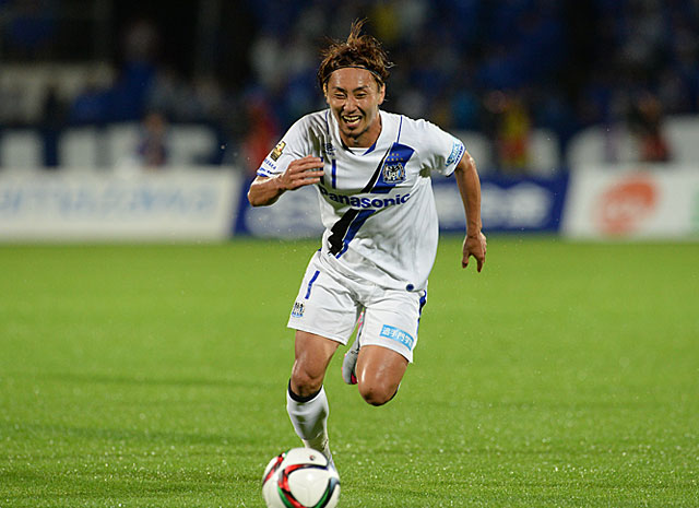 【明治安田Ｊ１ １ｓｔ 第17節 山形vsＧ大阪】先制点をアシストした倉田（Ｇ大阪）（2/5）