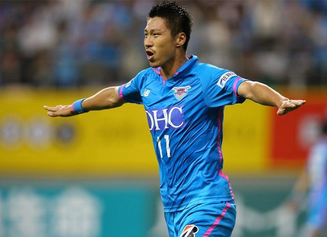 【明治安田Ｊ１ １ｓｔ 第17節 鳥栖vs広島】25分に得意の頭で先制ゴールを決めた豊田（鳥栖）（2/5）