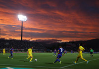 【明治安田Ｊ１ １ｓｔ 第17節 甲府vs柏】美しい夕焼けに包まれた山梨中銀スタジアム（1/5）